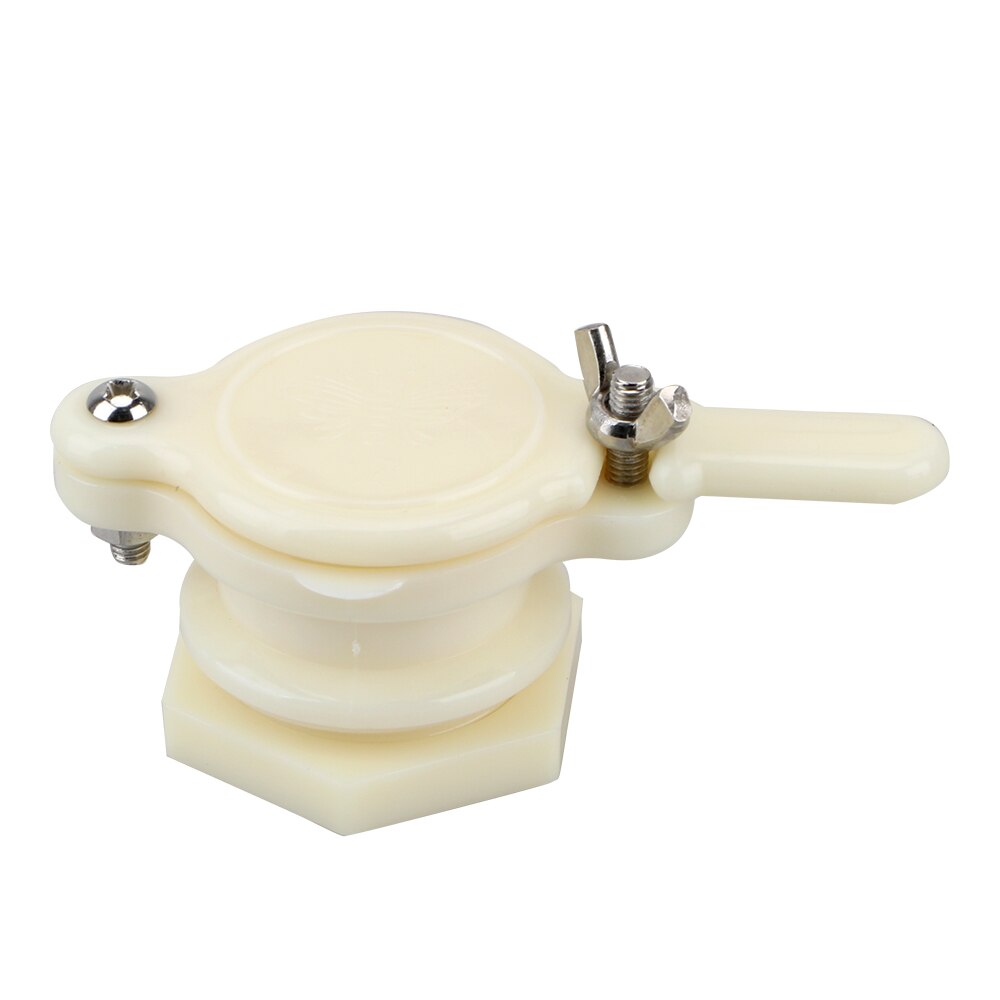 Bee Honing Tap Gate Valve Bijenteelt Bottelen Gereedschappen Honing Afzuigkap Bijenteelt Benodigdheden Bijenteelt Hive Tool: WHITE