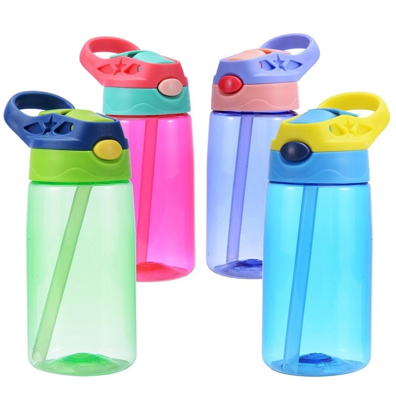 Bambini 480ML Tazza di Acqua Creativo Sicuro Del bambino Alimentazione Tazze con Cannucce A Tenuta Bottiglie di Acqua Portatile Esterno Dei Bambini s 'Tazze