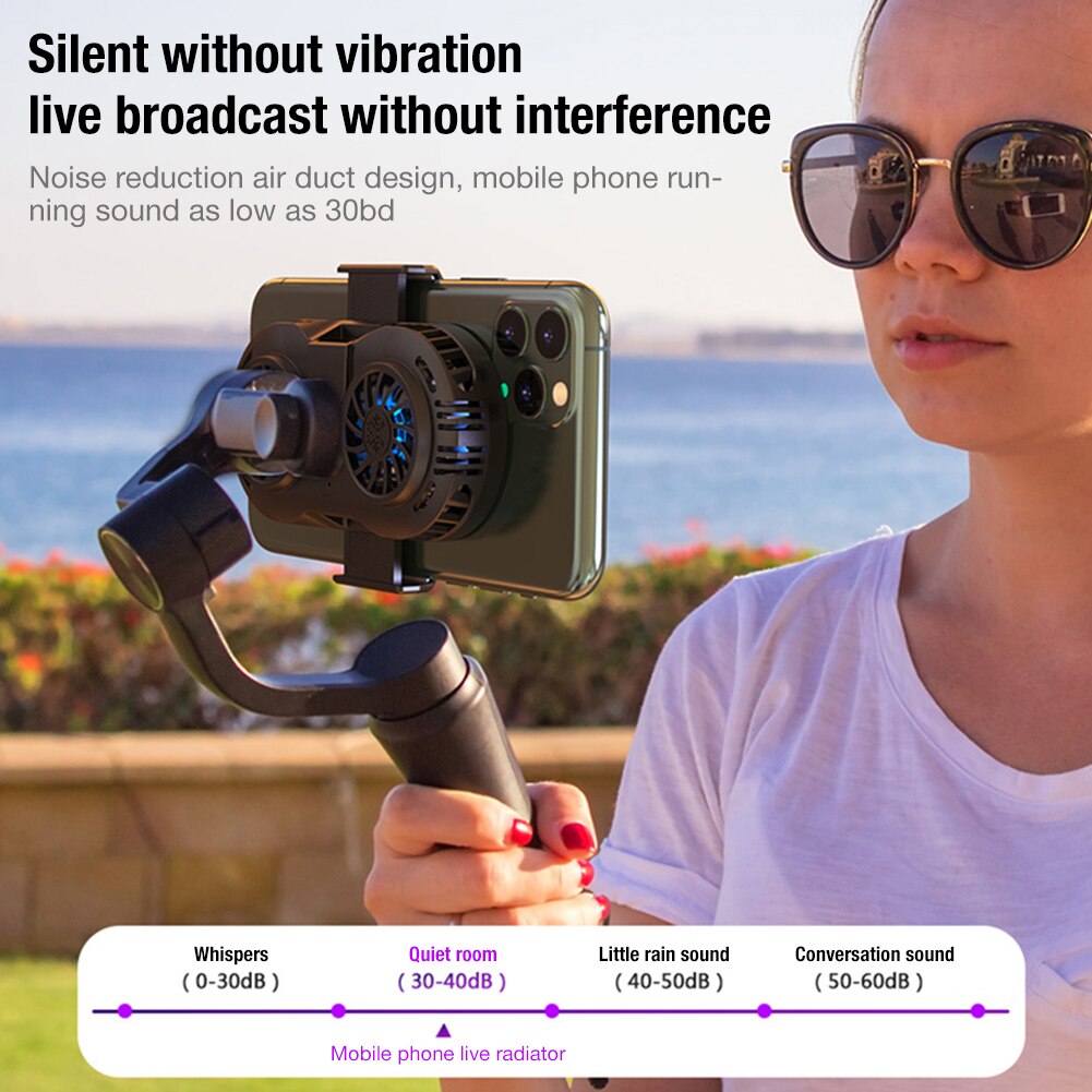 Universele Mobiele Telefoon Radiator Gaming Telefoon Cooler Verstelbare Draagbare Ventilator Houder Koellichaam Voor Huawei Xiaomi Telefoon Radiator