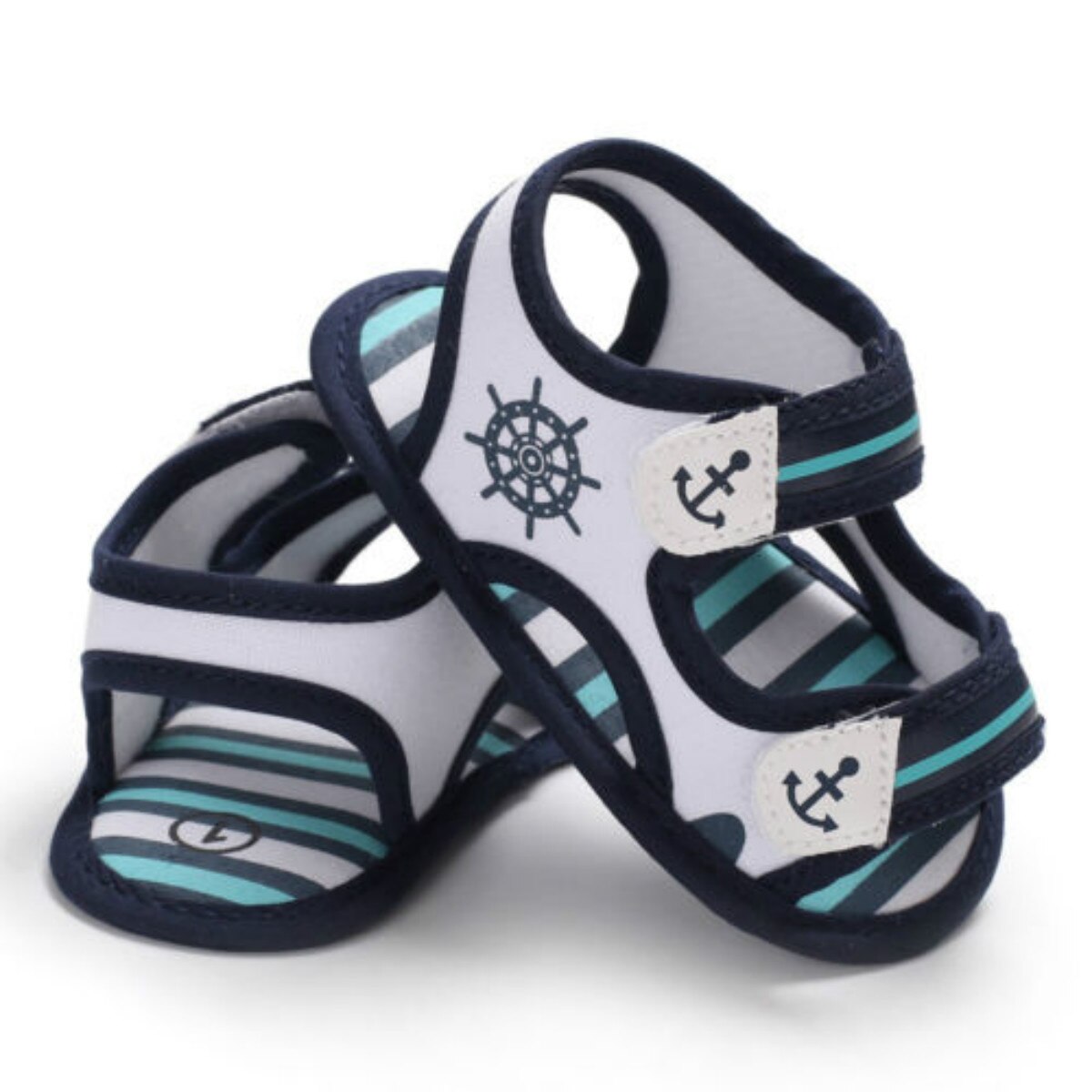 0-18M Zomer Sandalen Peuter Baby Meisjes Jongens Unisex Casual Print Soft Sole Anti-Slip Sneakers Flats sandalen: White / 0-6 months