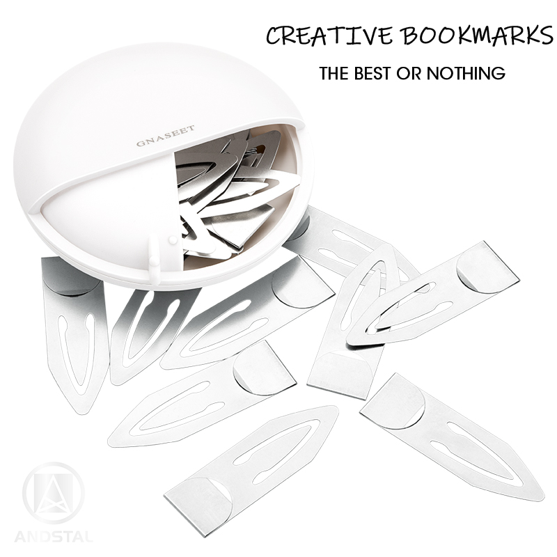 Andstal Stainless Steel Hollow Bookmark Ultra-thin Arrow Reading Bookmarks For Page Number Marking School Stationery