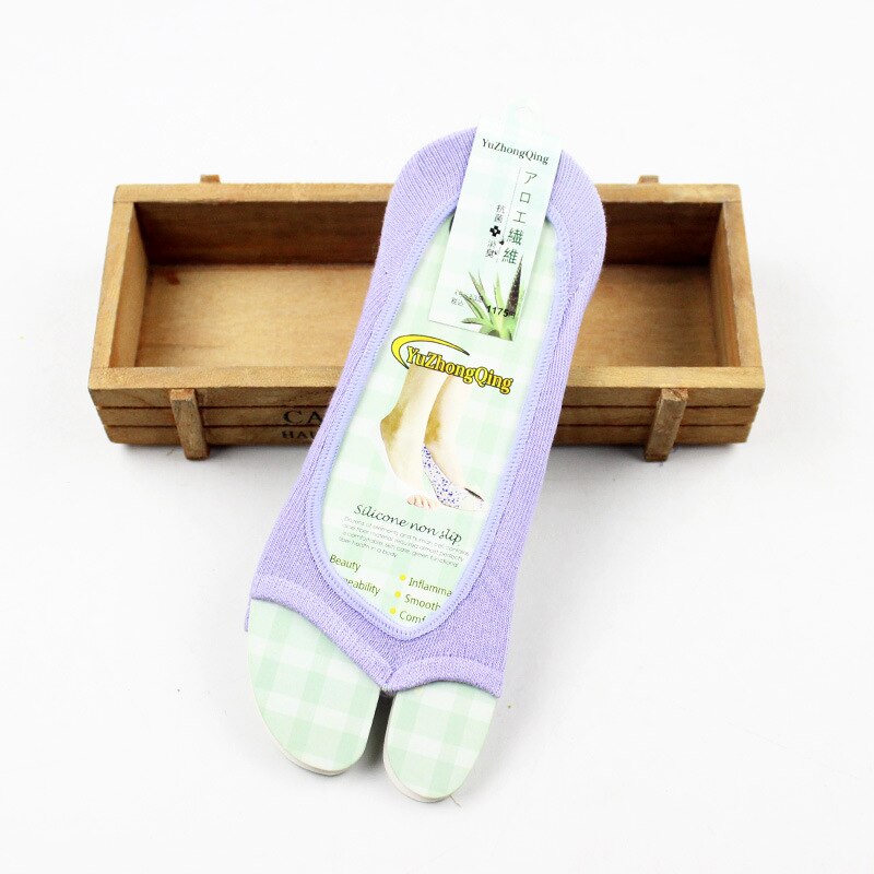 Summer Thin Boat Socks Women Open Toe Invisible Breathable Comfortable High Heels Low Cut Sweet Casual Solid Color Girls Sock: 02