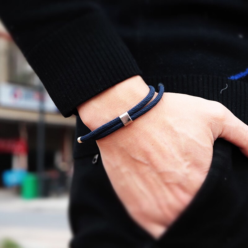 Noter Eenvoudige Stijl Touw Armband Unisex 4Mm Milaan Draad Wrap Braslet Vriendschap Sieraden Nautische Braclet Leisure Pulseira Joias
