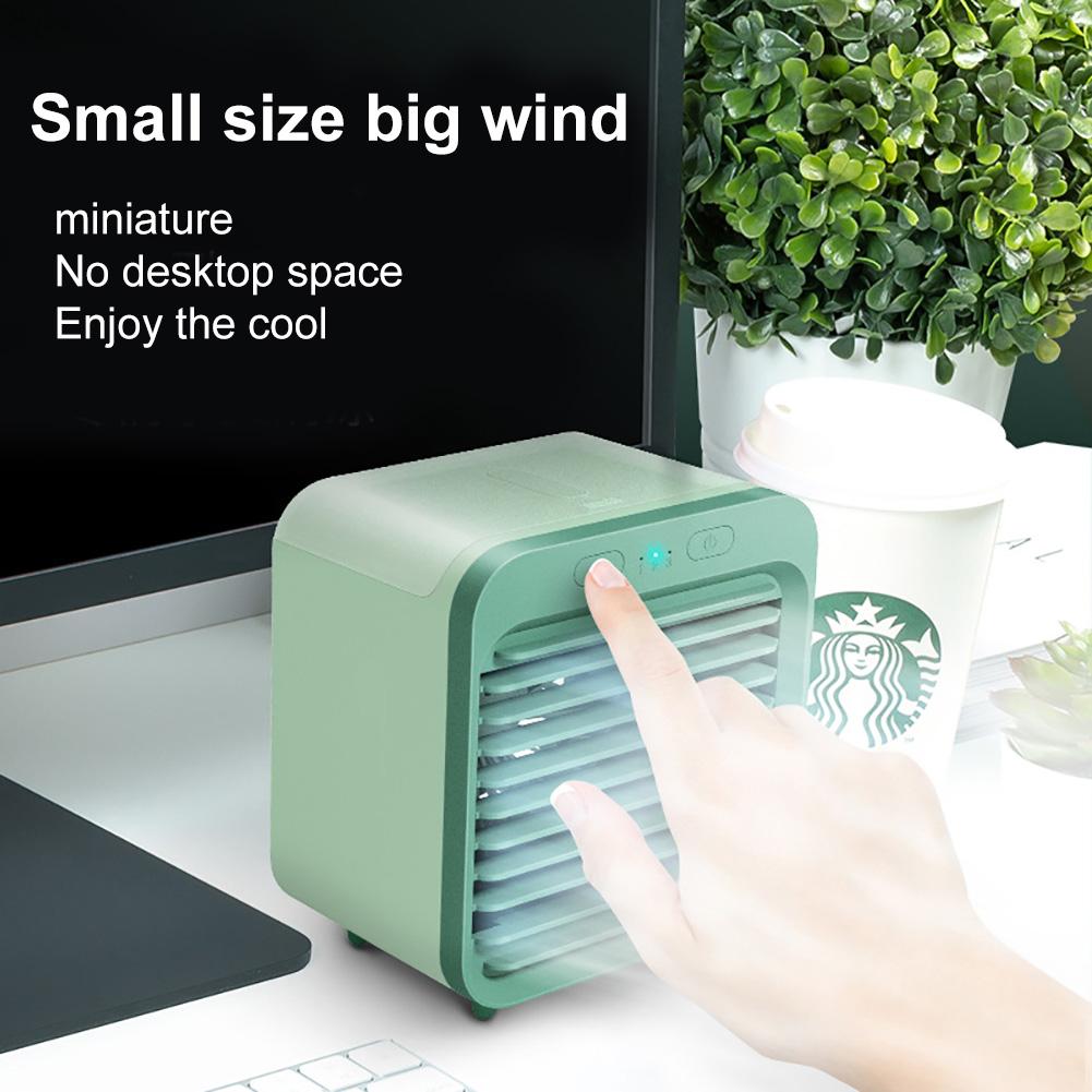 Usb skrivebord luftkjøler 150ml mini klimaanlegg kjøler hjemmekontor bærbar luftfukter kjølevifte balsam til kontor hjemme