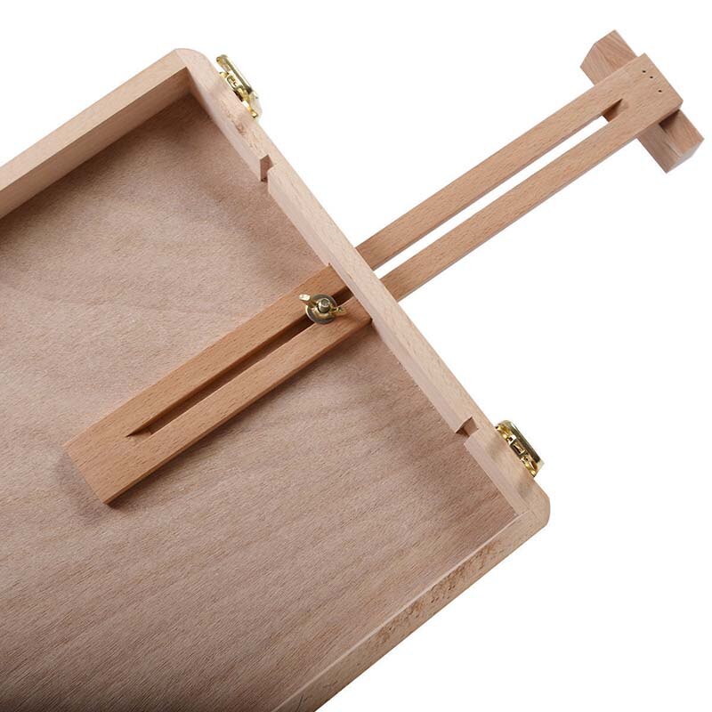 Easel Artist Craft with Integrated Wooden Box Art Drawing Painting Table Box