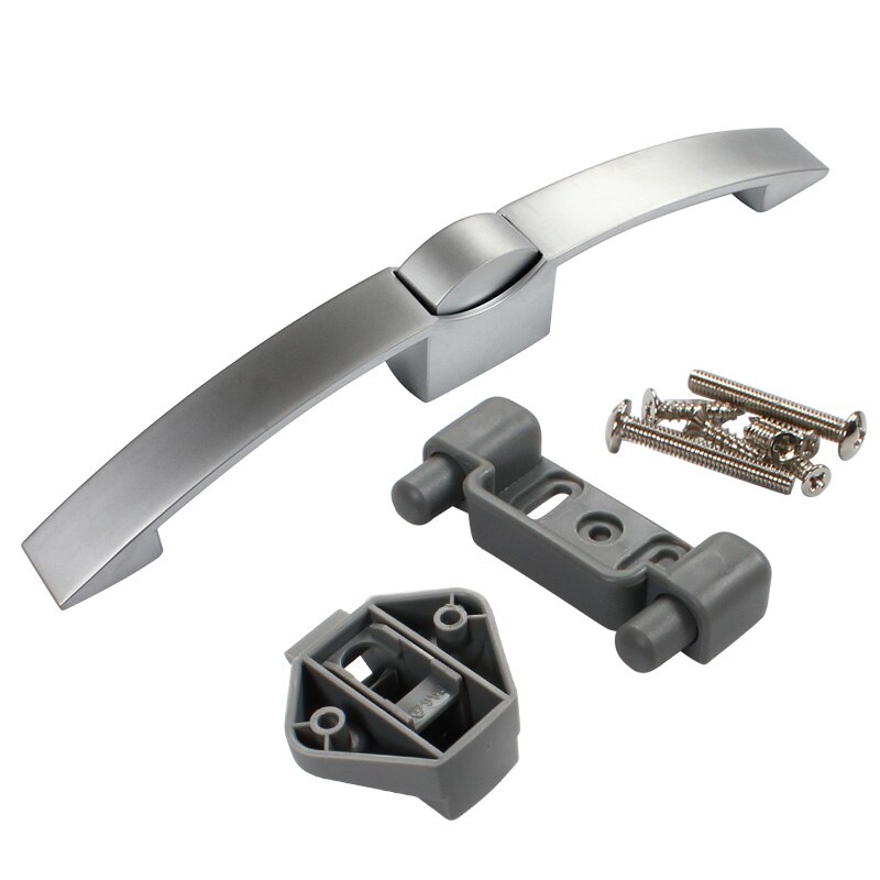 160mm gatafstand Camper Auto Push Lock RV Caravan Boot Kast Sloten Handvat Thuis Lade Klink Knop Sloten caravan Camper: Zilver