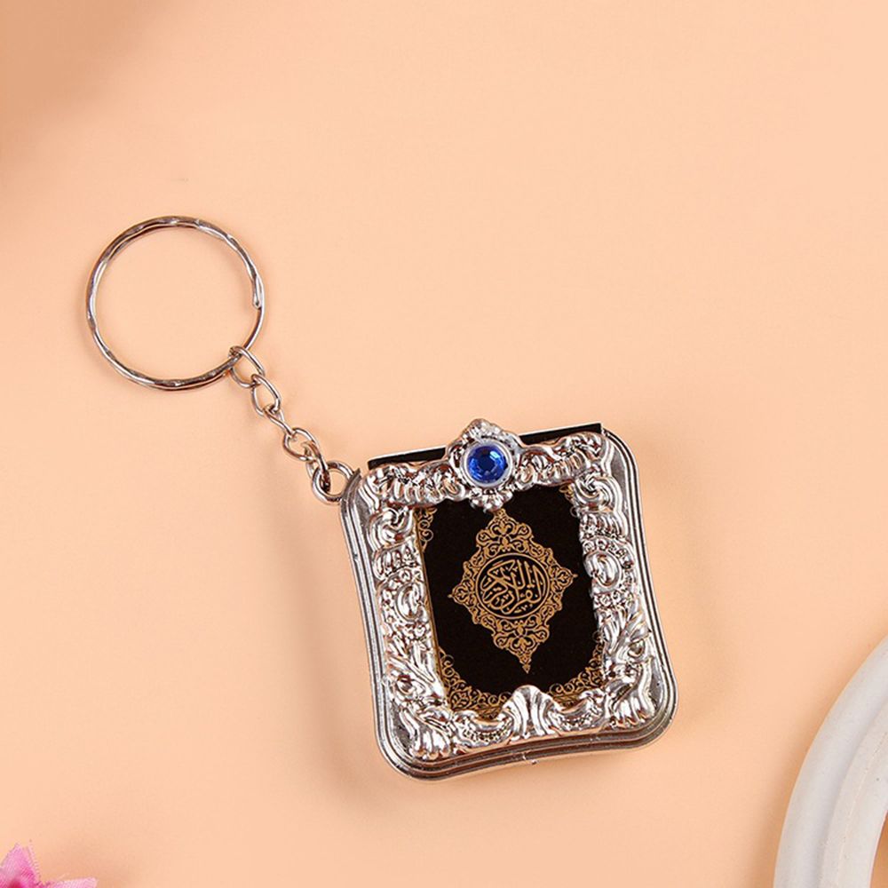 Mini Ark Koran Boek Koran Hanger Moslim Sleutelhanger Bag Purse Auto Decor Nieuw Ring Sleutel kettingen: 1