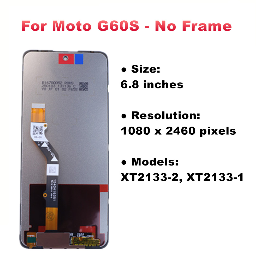 Wyświetlacz robić serii Moto G robić Motorola Moto G10 G20 G30 G50 4G 5G G60 G60S G100 Wyświetlacz LCD Ekran dotykowy Digitizer z ramką: WHEAT