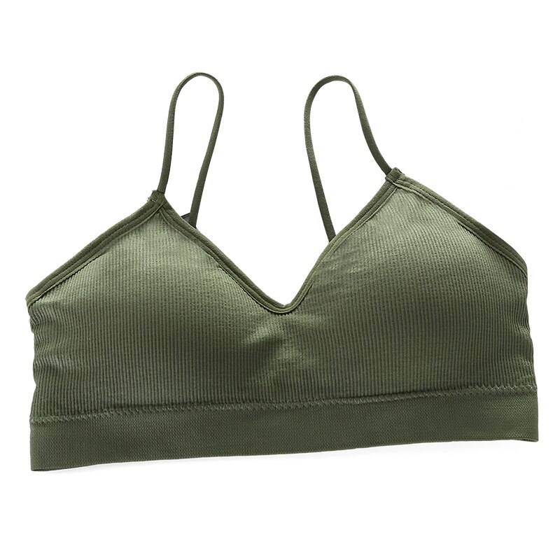 Seamless Bras Women Sports Bra Gym Running Push Up Bralette Padded Vest Elastic Brassiere Women Fitness Gym Underwear Bra Top