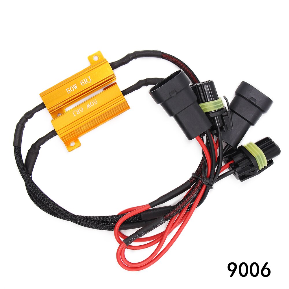 12V LED Warning Light Canceller load resistance decode Car Daytime running Light Fix Error Canbus Load Resistor H8 H11 9005 9006
