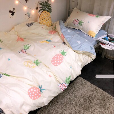 3 Stuks Baby Beddengoed Set Leuke Dier Katoen Wieg Beddengoed Kit Cartoon Omvat Kussensloop Laken Dekbedovertrek Zonder filler: 7