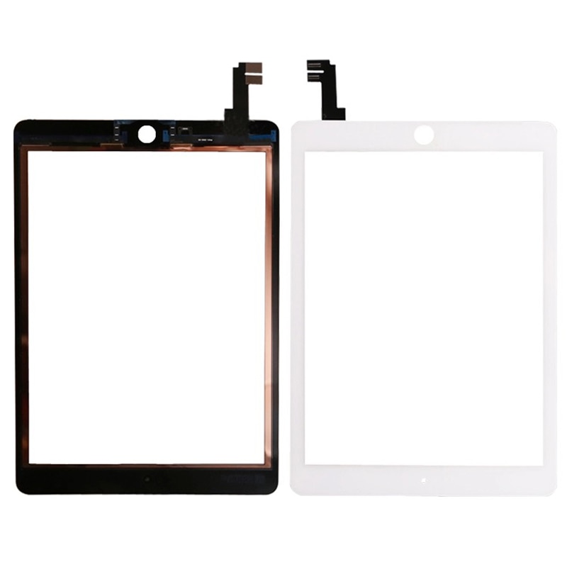 For iPad 6 Air 2 2nd Gen Generation Glass Touch Screen A1567 A1566 Touch Screen Digitizer with Adhesive Sticker
