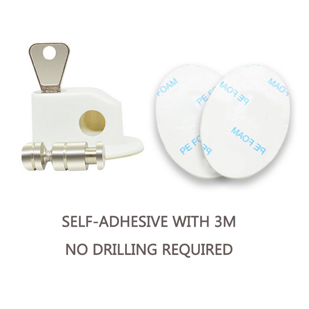 2/8 Stks/set Window Lock Bescherming Van Kinderen Baby Veiligheid Rvs Deurstopper Koelkast Sloten Baby Veiligheidsslot