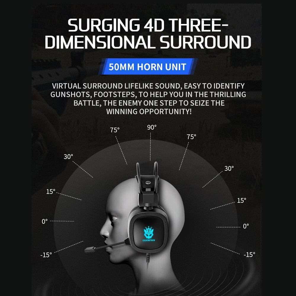 Virtual 7.1 surround sound gaming headset led usb /3.5mm bekabelde hoofdtelefoon met microfoon volumeregeling voor xbox pc gamer