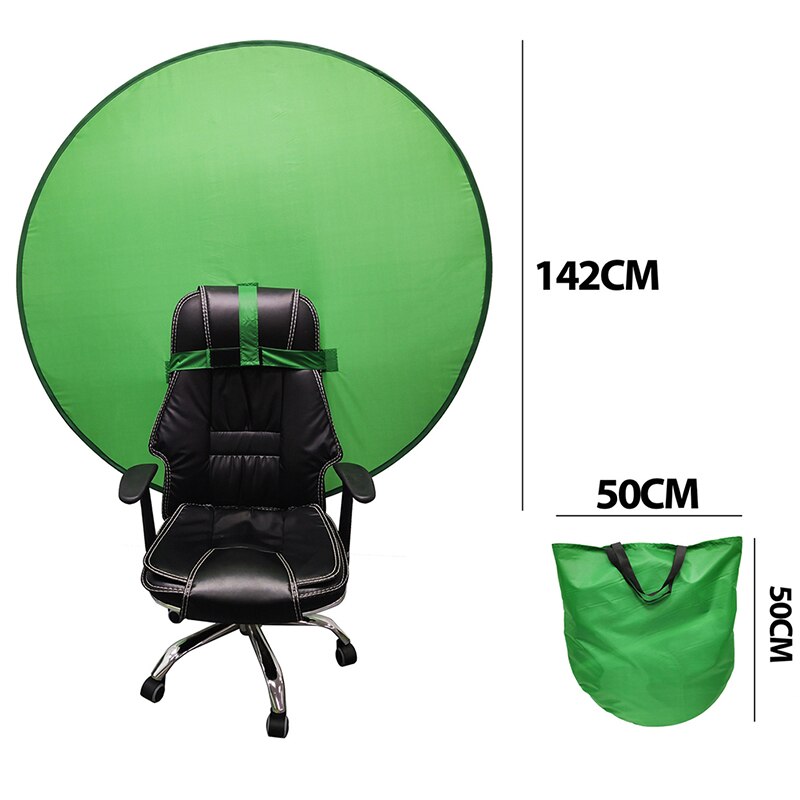 Groen Scherm Achtergronden Fotografie Achtergrond Portable Fold Reflector Voor Live-uitzending Video Ronde 2in1 Achtergrond Panel: green