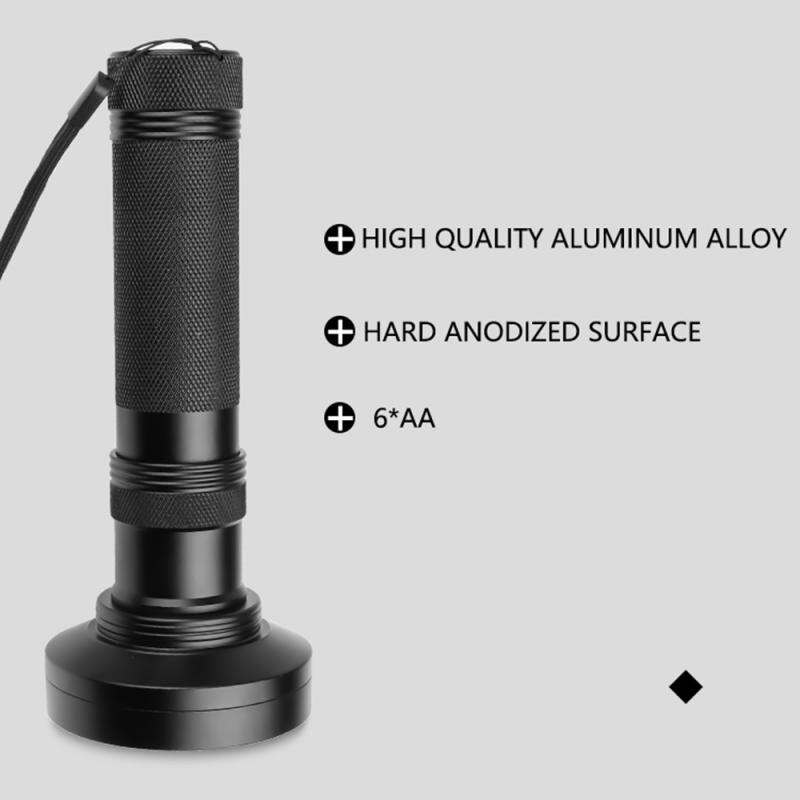 Purple Light Flashlight UV Fluorescent Agent LED Flashlight Ultraviolet Lamp Visible Stains Sterilizer Wand Lampe Uvc Germicide