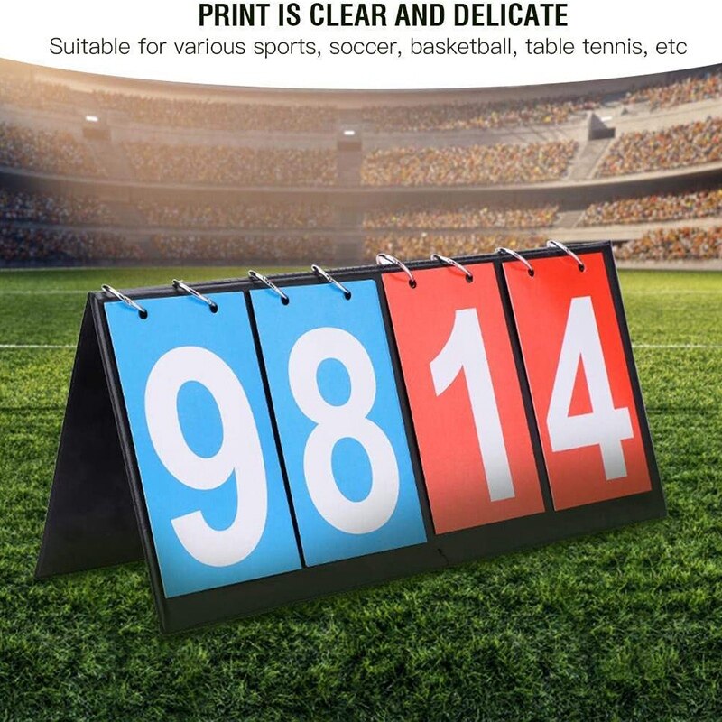 4 Digit Score Board Basketball Soccer Scoreboard for Basketball Football Badminton Volleyball Table Tennis