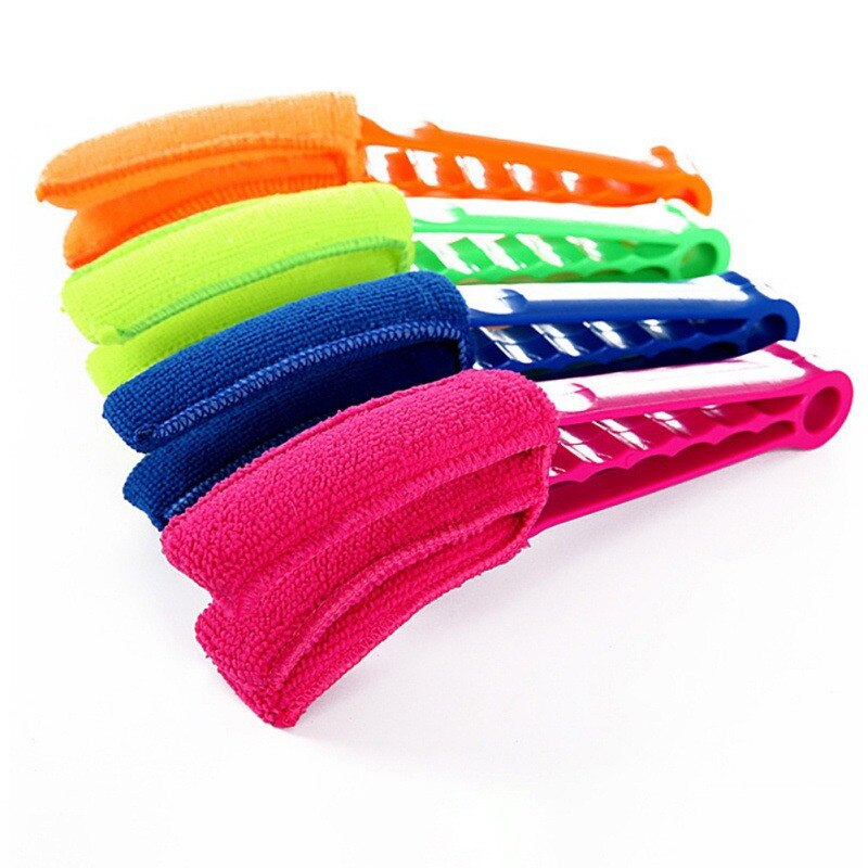 1Pcs Microfiber Car Auto Air Conditioner Vent Outlet Cleaning Brush Home Window Shade Shutter Blind Louver Cleaner Duster 5z