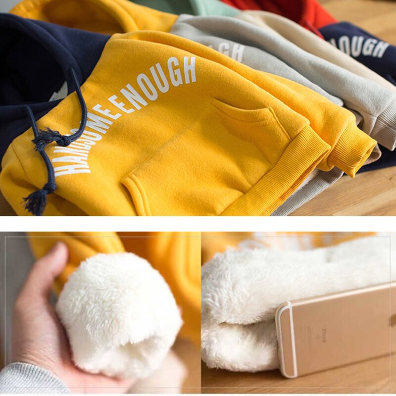 Hiver sweats à capuche pour garçons beau garder au à capuche décontracté enfants pull en vrac automne garçons sweat enfants veste