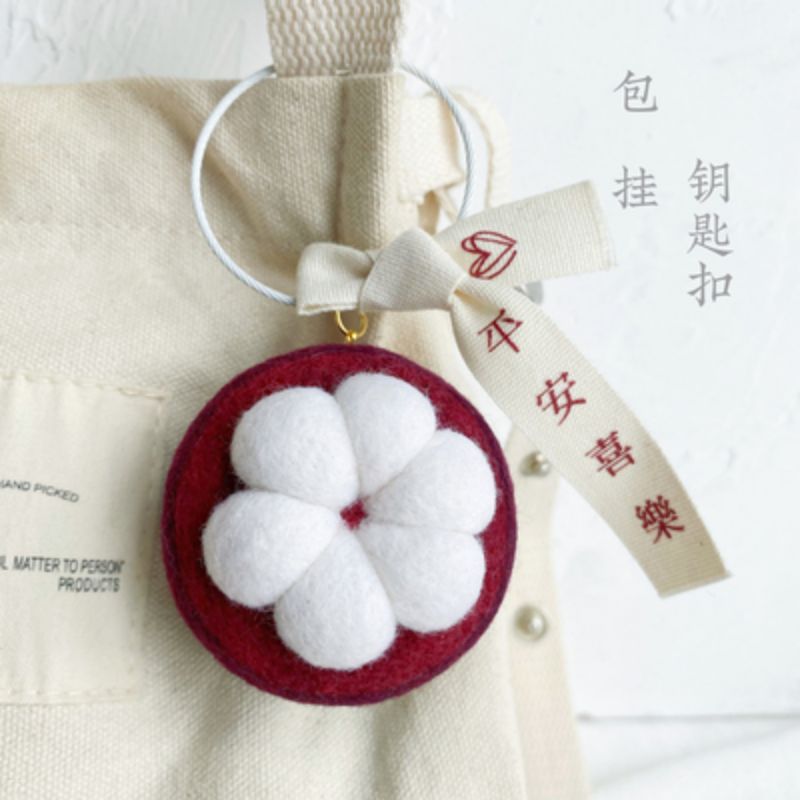 Kit de agujas hechas a mano personalizadas de YOMICO Fruit, juguete de fieltro de aguja de lana, Kit de Material de muñeca, accesorio de Decoración,: Mangkhut