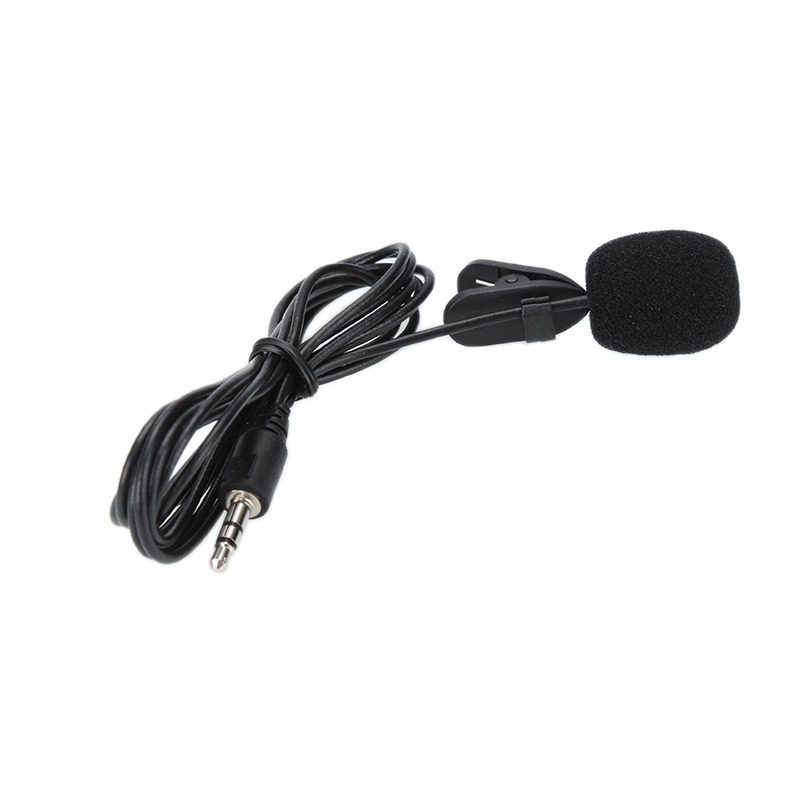 Bærbar ekstern clip-on revers lavalier mikrofon 3.5mm stik til iphone smartphone optagelse pc gaming konference stemme