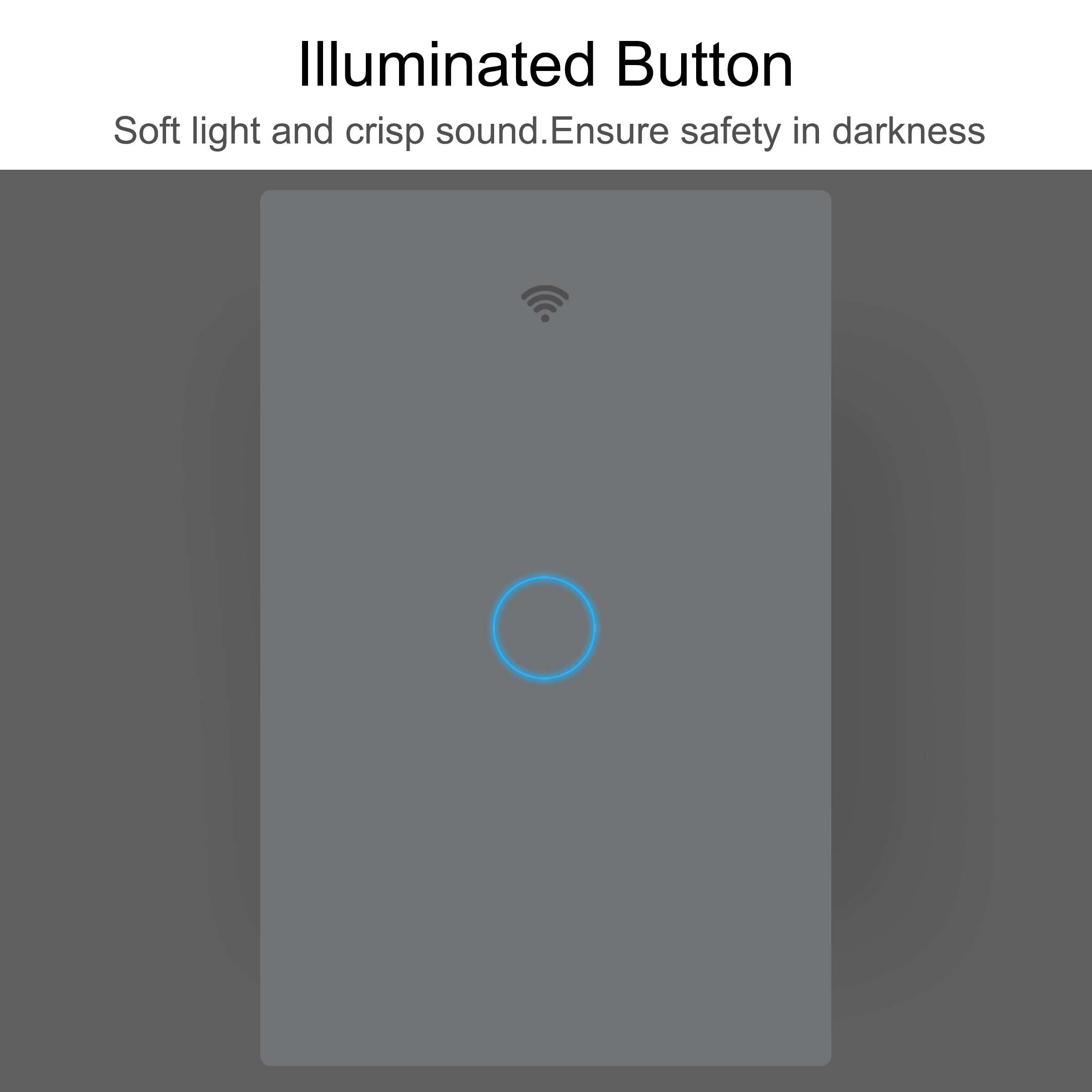 Tuya Wifi Smart Light Switch Us 1/2/3 Gang Touch Panel Muur Schakelaar 110-240V Neutrale Nodig compatibel Met Alexa Google Thuis
