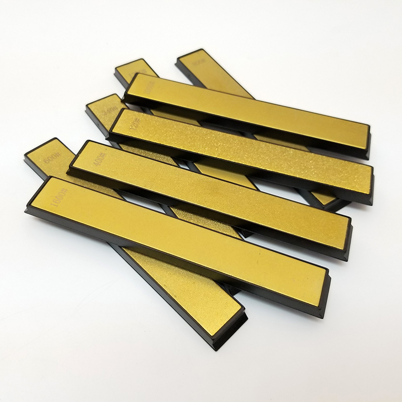 Golden Diamond Plate Kitchen Knife Sharpener Stone Whetstones Knife Sharpening Tool