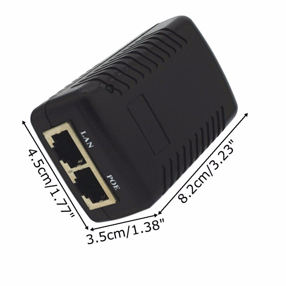 48V 0.5A Wand Stecker POE Injektor Ethernet Adapter IP Telefon/Kamera Netzteil UK Stecker C26