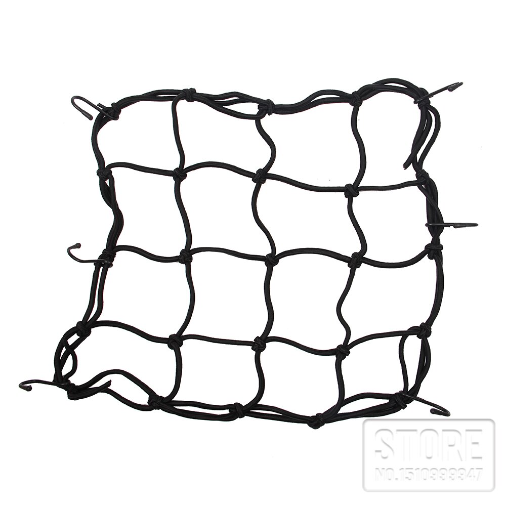30 * 30cm 6 Hook Motorcycle Cargo Mesh Net Helmet Cargo Luggage Elastic Mesh Web Net Black Helmet Cargo Web Car String