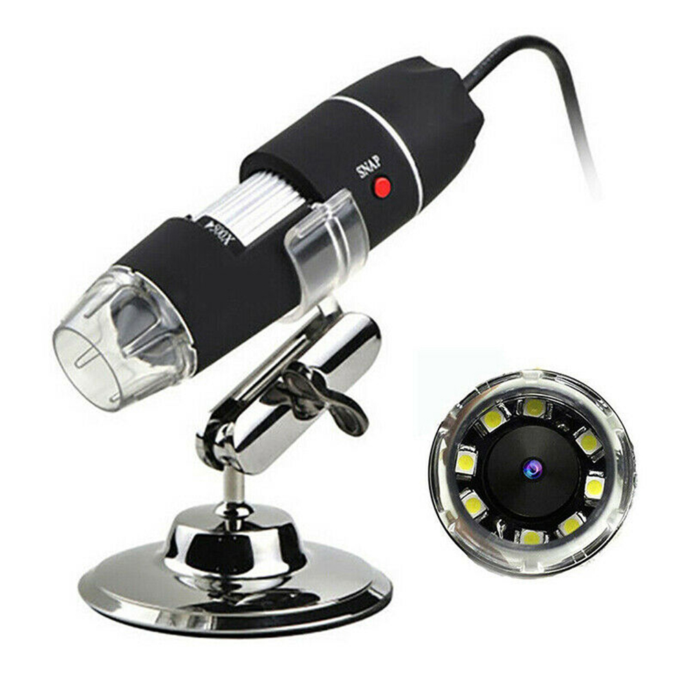 1000X Zoom HD 1080P USB Microscope Digital Magnifier Endoscope Video Camera with 8LED Meet Various Industrial Needs
