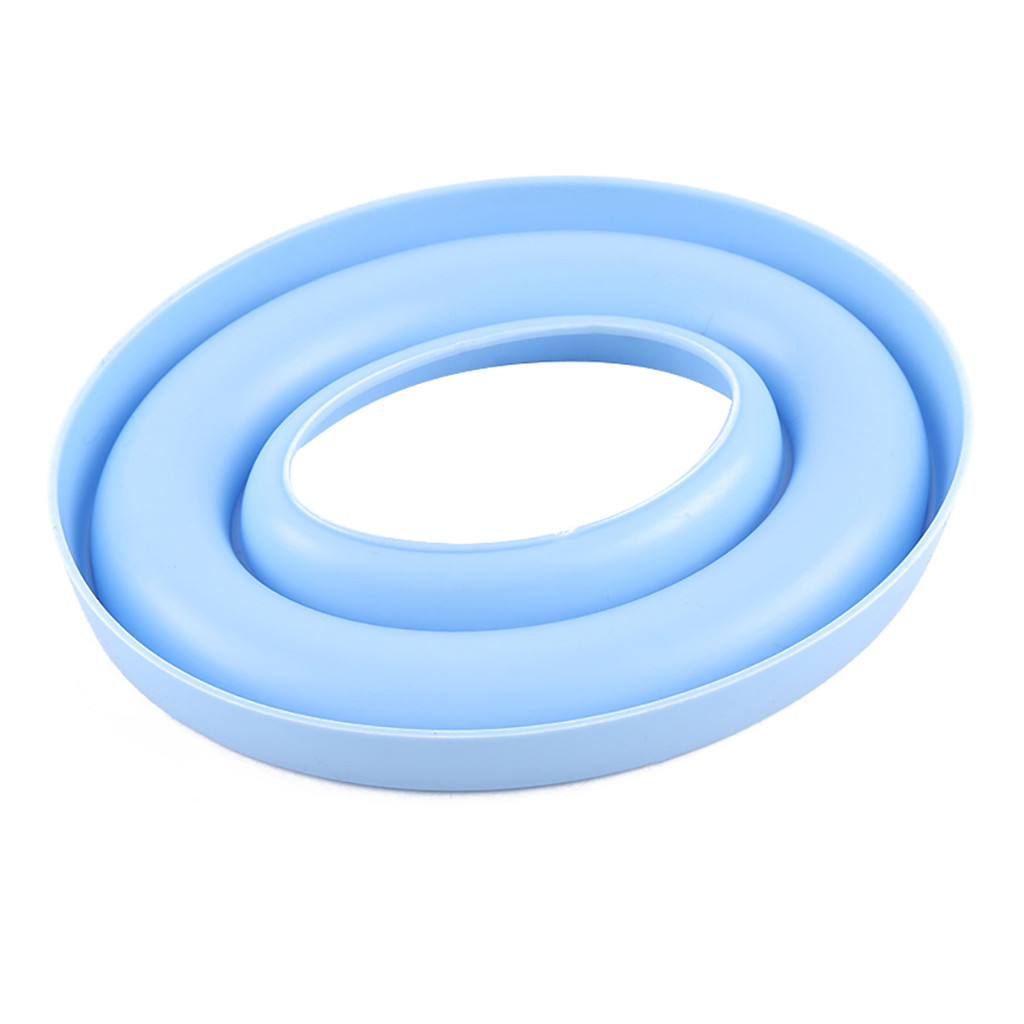 Rubber Spoel Houder Draagbare Spoel Houder Naaien Gereedschap Plastic Spoel Opbergdoos Rubber Ring Naalden Saver Handwerk: light blue