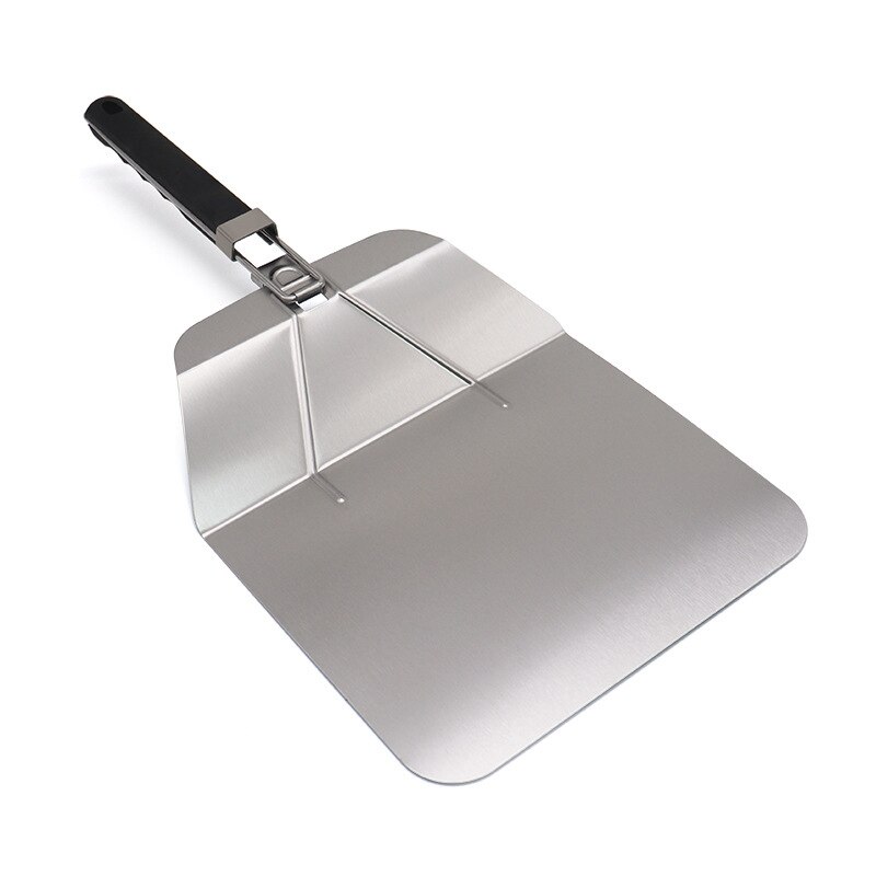 Pizza Crust Extra Large Pizza Paddle Stainless Steel with Folding Handle: Default Title