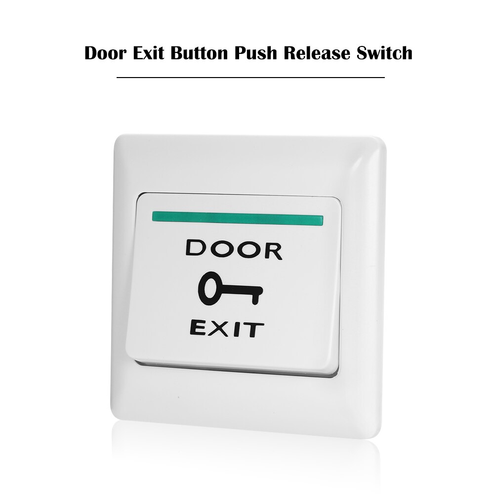 Electronic Door Lock NO COM Lock Sensor Access Control System Emergency Alarm Trigger Switch Stainless Steel Door Exit Button