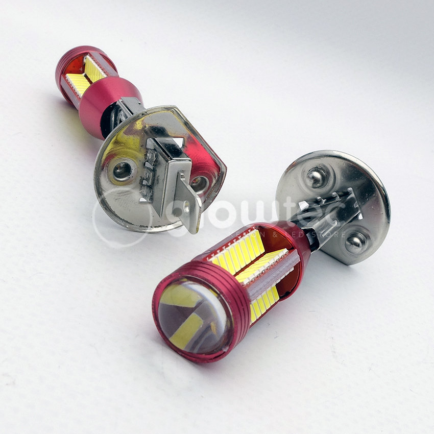 H1 78 SMD 4014 lens LED-koplamplamp 78smd Lamp externe mistlamp lampen Wit 12V tot 18V