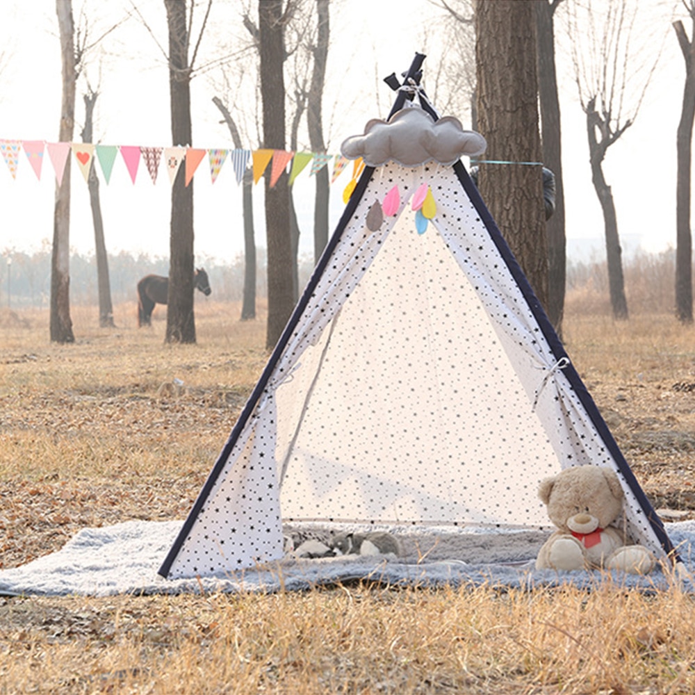 Bambini Tende di Tela Triangolo Tepee Cartone Animato In Uscita Giocattoli Per Bambini Tenda Indoor Per Bambini della Casa del Gioco Portatile Pieghevole Gioco Teepee