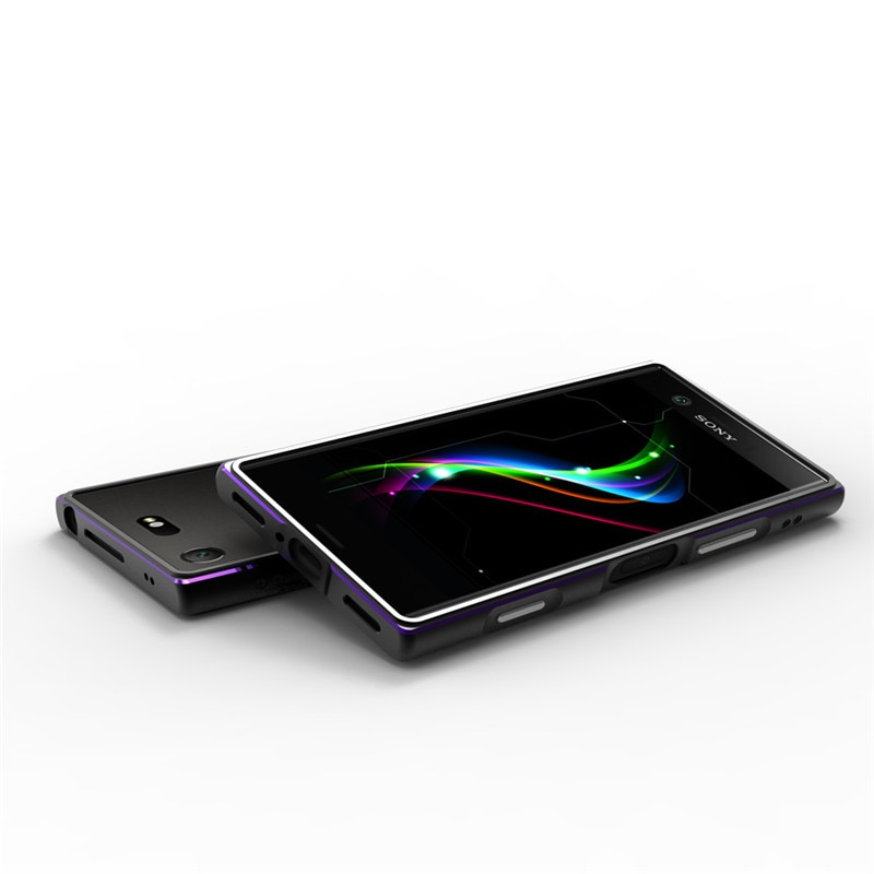 Para sony xperia xz1 compacto amortecedor de metal de alumínio luxo moldura caso capa para sony xperia xz1 compacto g8441 metal capa