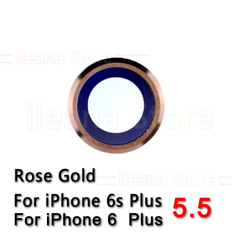 Originele Sapphire Crystal Back Achteruitrijcamera Glas Ring Voor Iphone 6 6S Plus Camera Lens Ring Cover Vervanging: 6s Plus Rose