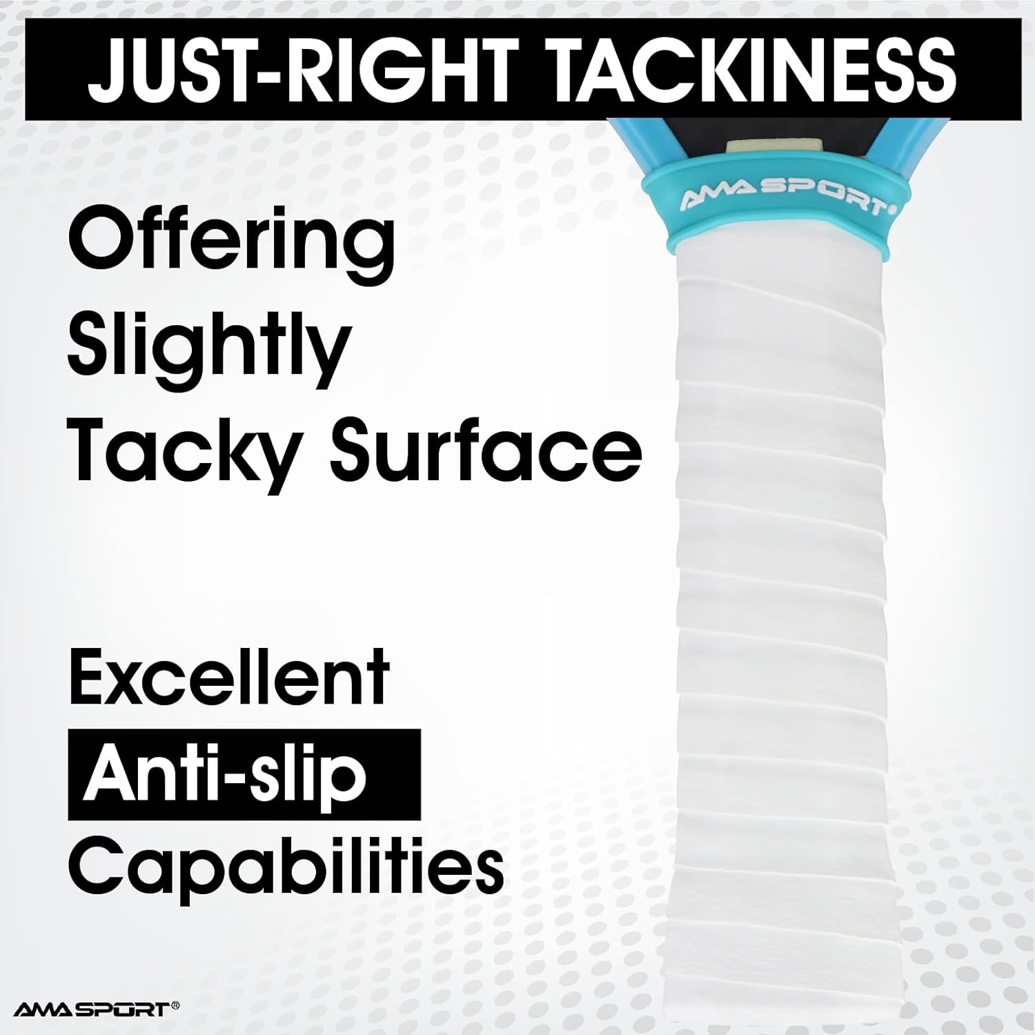 Pickleball Paddle Grip Tape, 4 Pcs Tacky Soft Pure Overgrip-Absorbent Comfortable Grip Non-Slip Pickleball Paddle Grip Tape