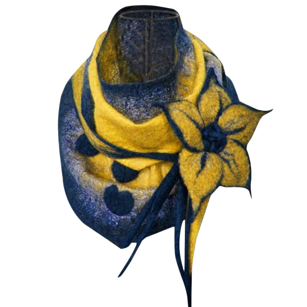 Vintage bloemen wikkelsjaal dames winter nekwarmer sjaals stola dames bedrukt casual zachte sjaals dames winter