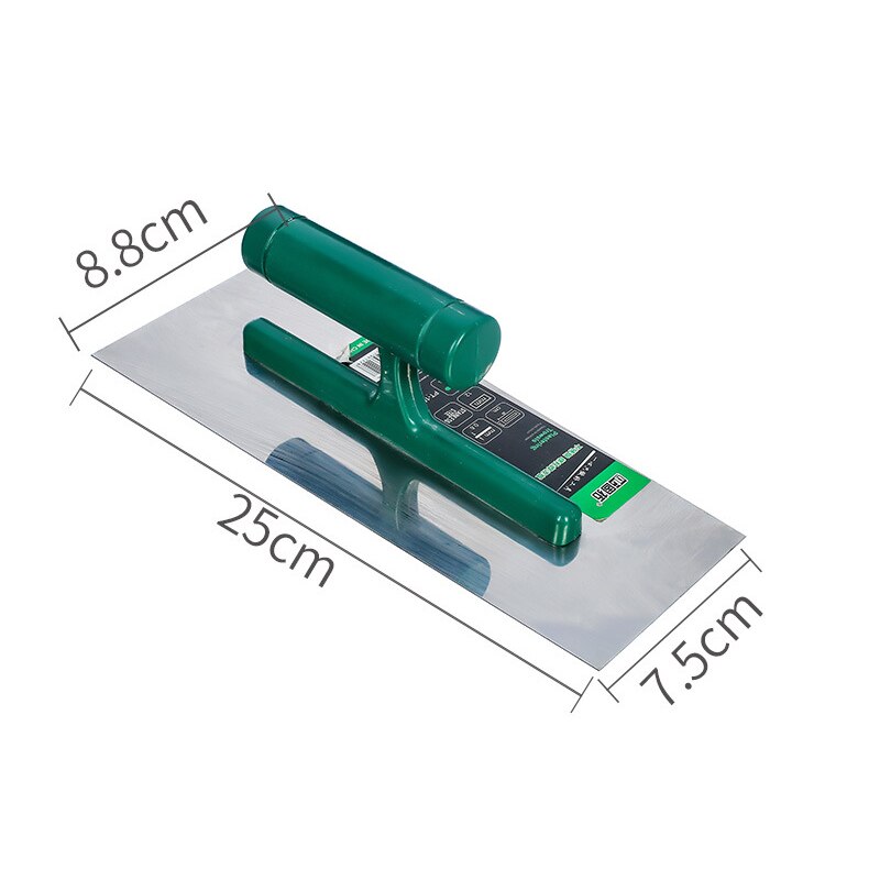 1Pcs Rvs Professionele Bricklaying Troffel Cement Schraper Modder Board Bouw Stukadoors Tool Met Plastic Handvat