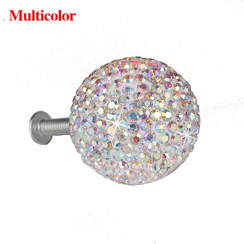 Morden Crystal Handvat Diamant Knop Kabinet Lade Kast Deurknoppen Furniture Hardware Shiny Crystal Bal Handgrepen: E