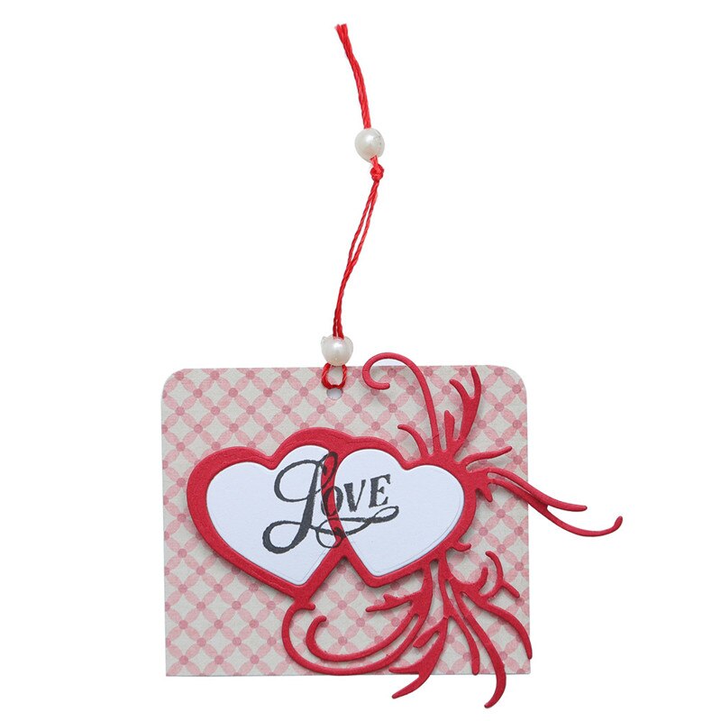 Eastshape Double Hearts Dies Love Metal Cutting Dies Card Making Craft Dies Scrapbooking Embossing Stencil Die Cut Decor