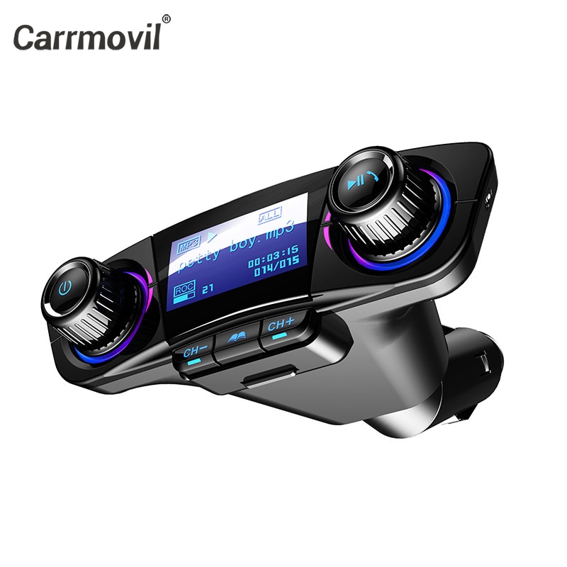 Bluetooth Auto Fm-zender Auto USB Muziek Auto MP3 Speler Draadloze Bluetooth Handsfree Carkit Radio Met Dual USB Car Charger