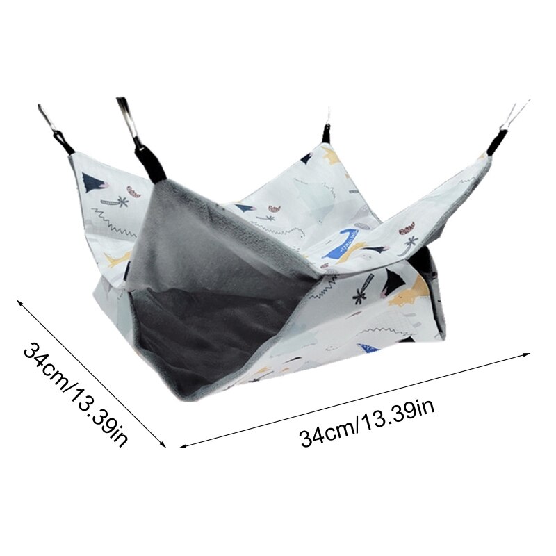 Chinchilla-SACO DE siesta para dormir, cama oscilante, escondite, jaula de animales pequeños, para mascotas, cama de felpa, escondite para hámster, fácil de usar