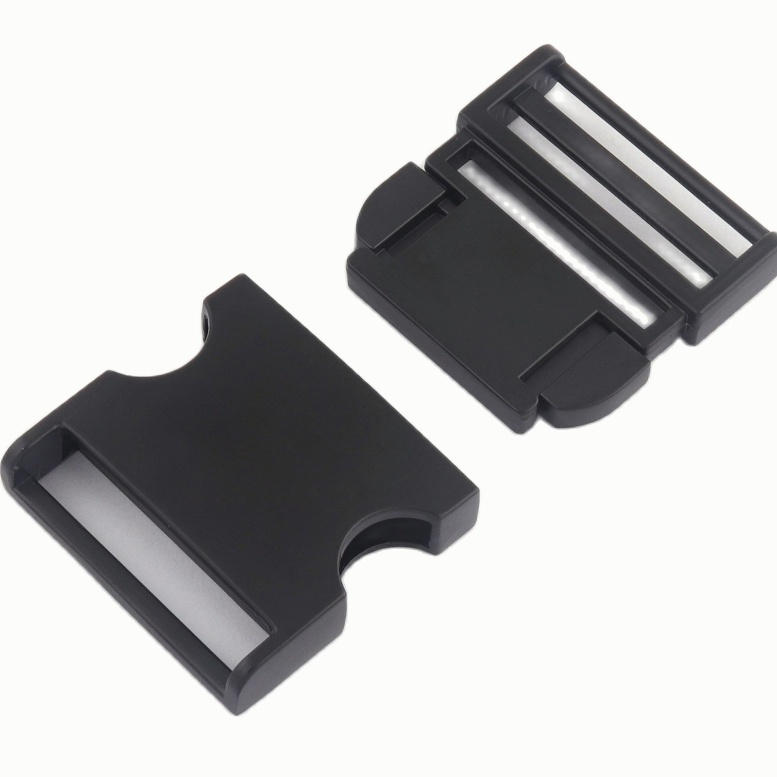 38Mm Zwart Release Gespen Richter Purse Slide Verstelbare Rugzak Gespen Riem Riem Tas Sluiting Clip Lock Halsband Webbing