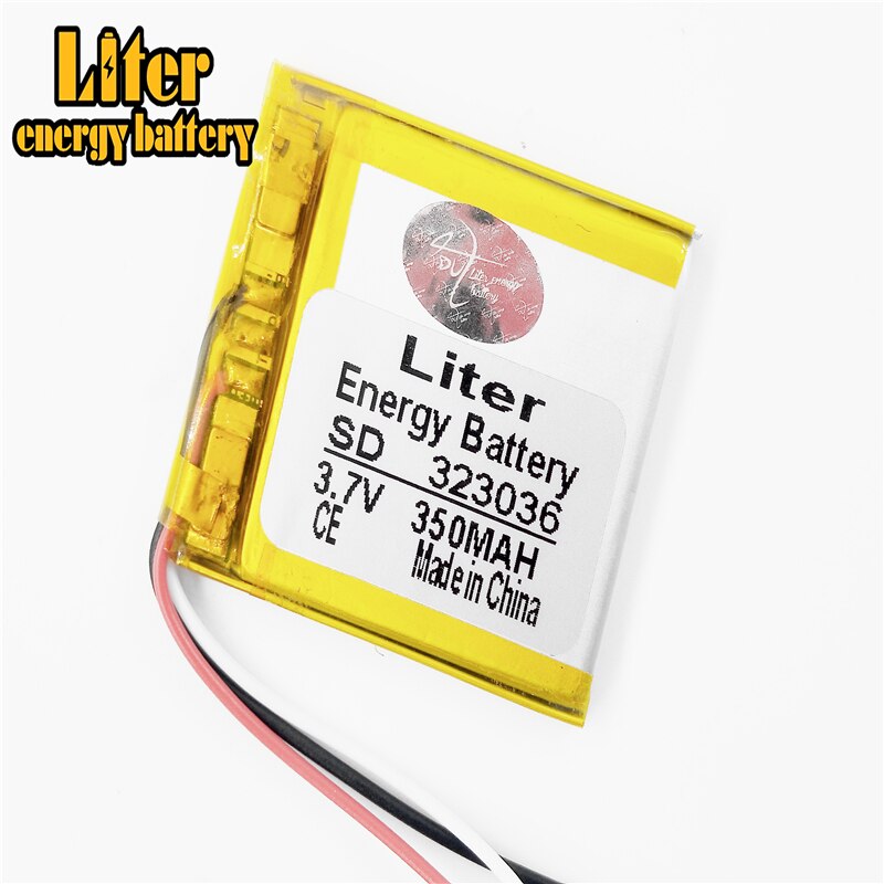 3 lines 3.7V 350mAh 323036P lithium polymer batteries genuine MP3 MP4 MP5 mobile phone battery