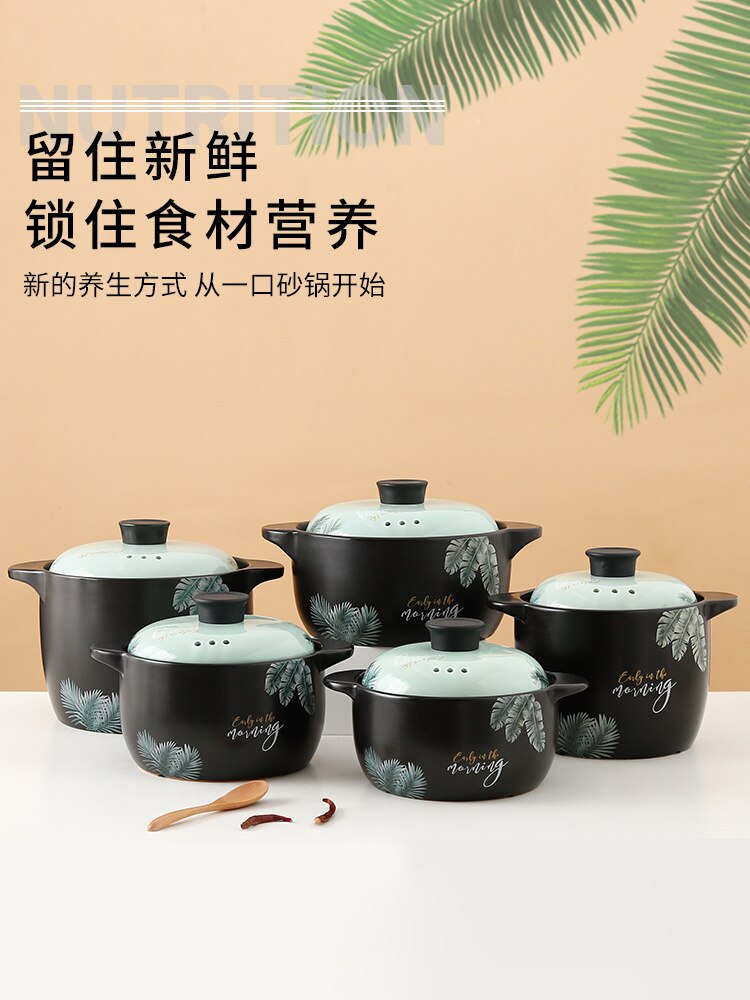 Ceramic casserole direct fired domestic soup health preserving pot cookware set pots and pans ceramic stew pot