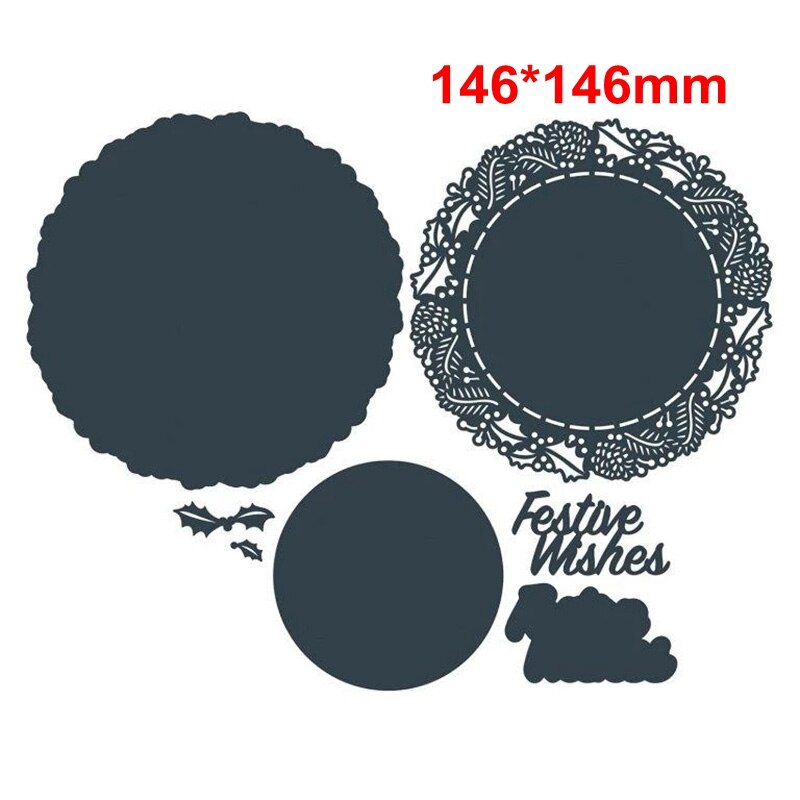 Flourishing Border Frame Metal Cutting Dies Frame&Stars&Phrases Die Cuts For Card Making DIY Embossed Crafts Cards: 1