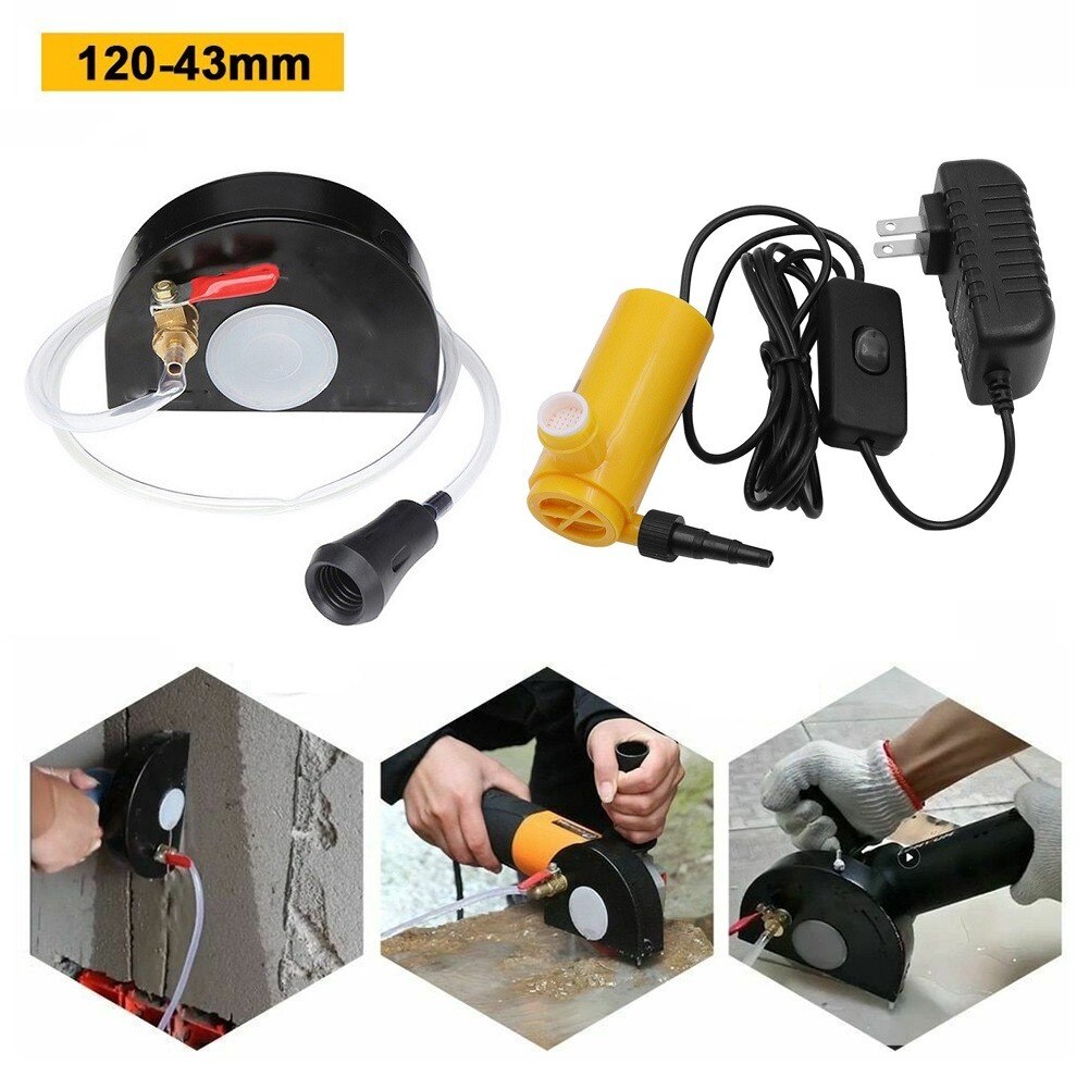 120MM*43MM Angle Grinder Safety Guard Water Pump DC 12V 30W Dust Shroud Protective Cover Dustproof Protection Waterproof Shield