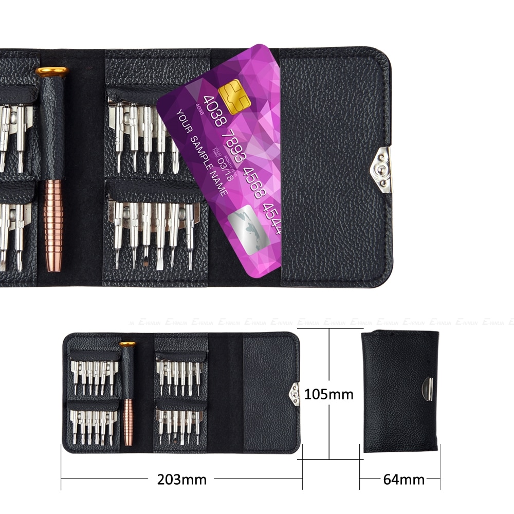 Multifunctional Wallet Screwdriver Set Torx Opening Tool For iPhone Android Mobile Phone Precision Smartphone Screen Disassemble